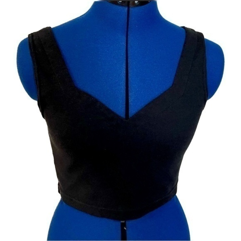 The Limited - Size L - Black Crop Top Princess Cut